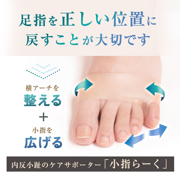 内反小趾サポーター 小指らーく