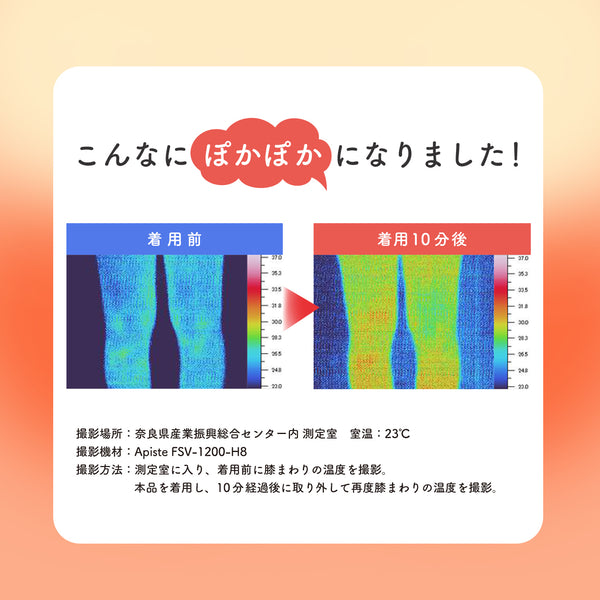 ぬくもり快適 膝サポーター